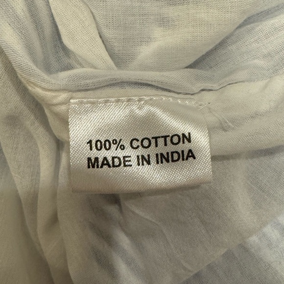 HOLLY SHAE DESIGN | CAROLINE DRESS SEERSUCKER | BELL SLEEVES | BLUE | SZ SMALL - Picture 11 of 13